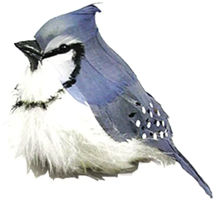 Touch of Nature 21177 Fat Blue Jay Feather Bird 5-1/2-Inch