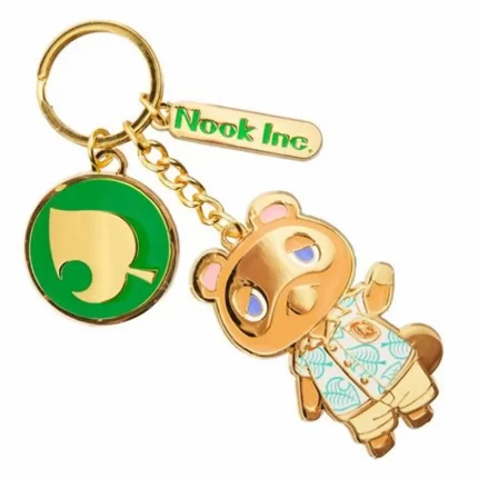 ANIMAL CROSSING NEW HORIZONS MULTI CHARMS METAL KEYCHIAN