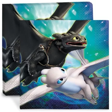 How To Train Your Dragon 3 Luncheon Napkins - 6.5" x 6.5" 16 Pcs
