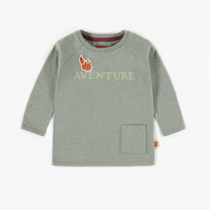 KHAKI RAGLAN SLEEVE T-SHIRT BABY