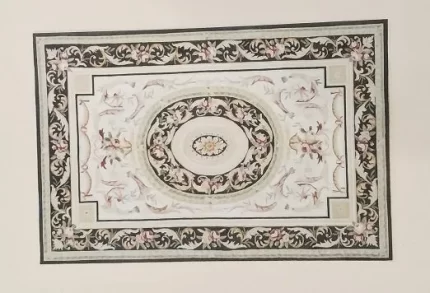 Rug Oriental Black Rose Sage