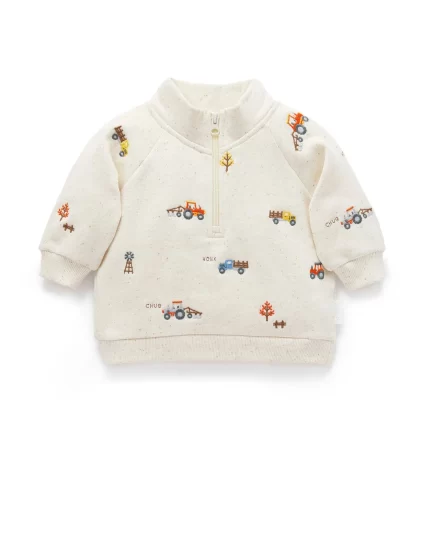 Farm Vehicles Embroidered Windcheater