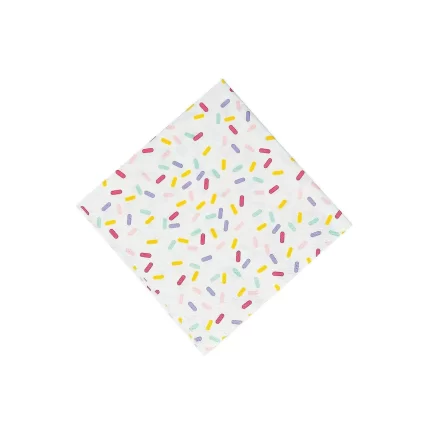 Donut Sprinkles Beverage Napkins - Party Supplies - 16 Pieces