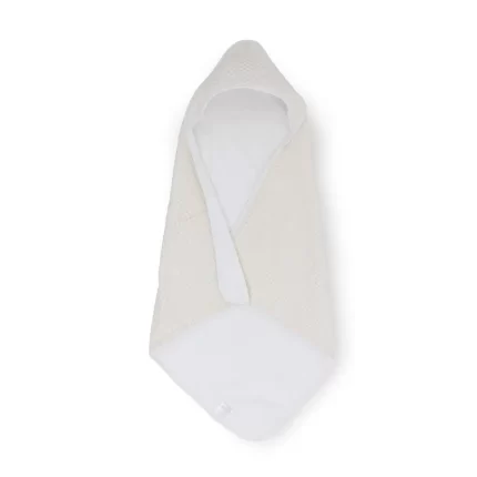 Hooded baby towel - Tan Gingham