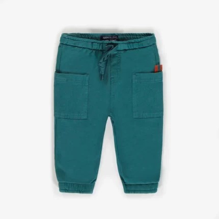 DARK AQUA JOGGING PANTS IN FRENCH COTTON BABY