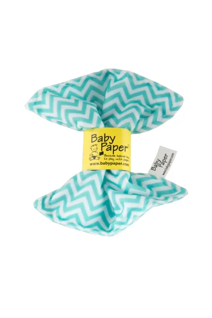 Baby Paper - Turquoise Zig Zag