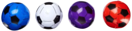 Rhode Island Novelty 12 Inflatable Soccer Balls - Soccer Ball Inflates - 16'' Assorted Colors
