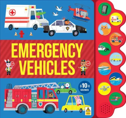10-Button Sound Book - Emergency Vehicles