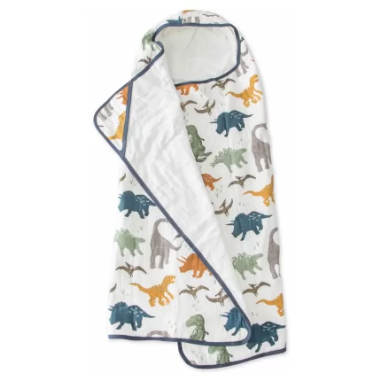 Big Kid Hooded Towel - Dino Friends