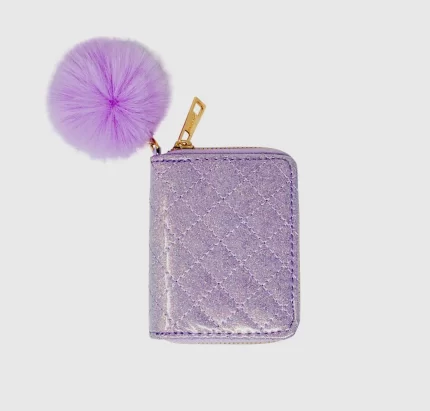 Wallet - Sparkle Quilted Purple