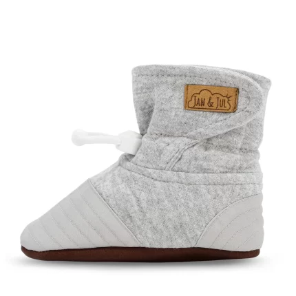 Adjustable Stay-Put Lite Booties | Pebble Grey