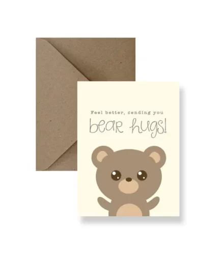 Feel Better Sending You Bear Hugs Card