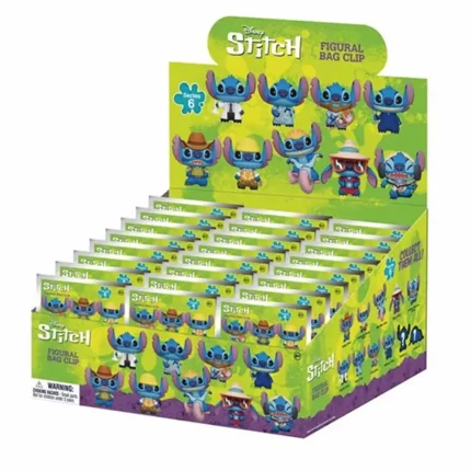 DISNEY STITCH 3D FOAM BAG CLIP BLIND BAG ASST - SERIES 6-24PCS PDQ