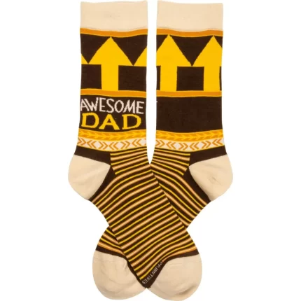 Socks - Awesome Dad Mens Crew Socks