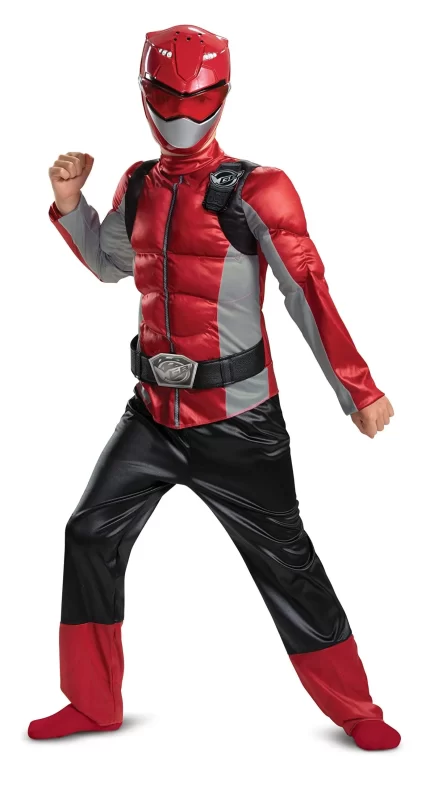 Red Ranger Beast Morphers Classic Muscle Child Costume