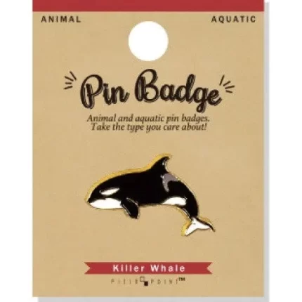 Aquatic Pin Badge Killer Whale