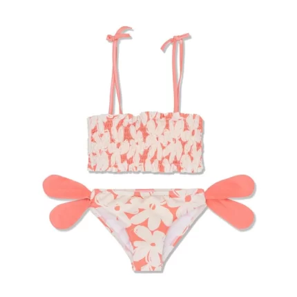 Flowers Girl Bikini - Coral / Cream