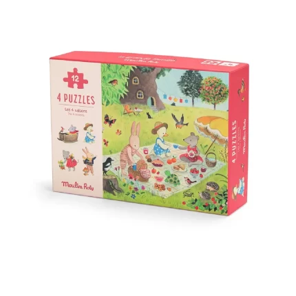 Mini puzzles 4 seasons (4 x 12 pcs)