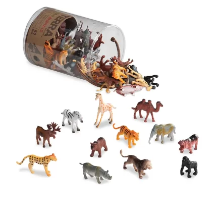 TERRA - Wild animals in tube (60 pcs)