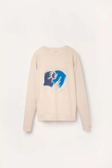Adult Organic Pima Cotton Sweatshirt - Blue Doves