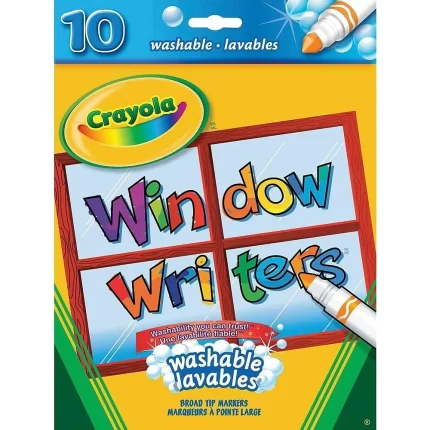 10 Crayola washable window markers