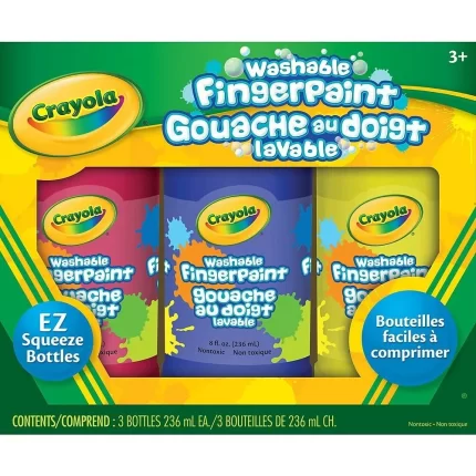 3 tubes of washable finger paint