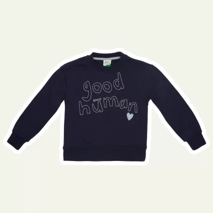 Good Human Kid Sweatshirt - Navy