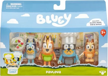Bluey S13 Let's Play Chef Figure 4 Pack Pavlova