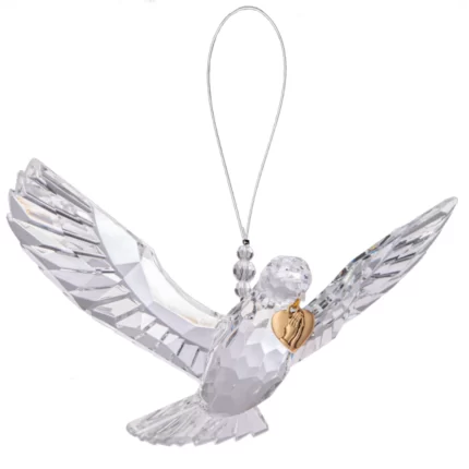 Crystal Expressions Pray for Me Acrylic Dove Ornament