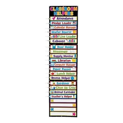Fun Express Classroom Helpers Clip Charts - 33 Pieces - Educational and Learning Activities for Kids
