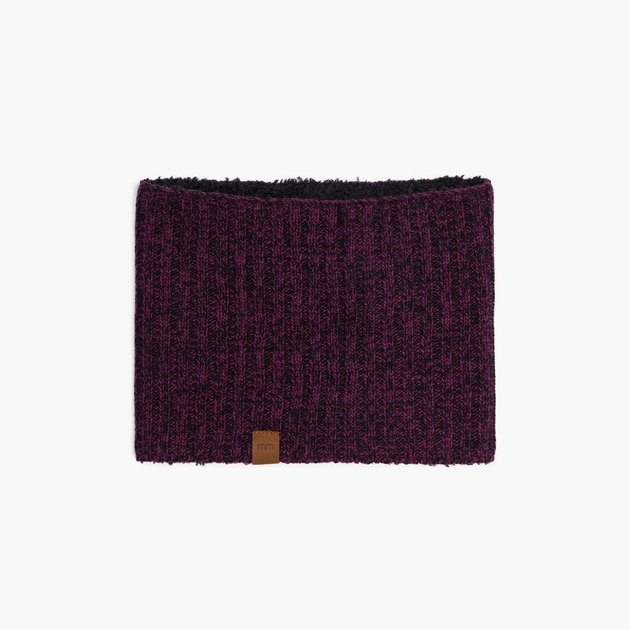 3cAdult-Tweed-Neck-Warmer-Melange-Berry-Black