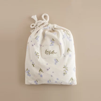 Forget-Me-Not Organic Fitted Bassinet Sheet/Change Pad