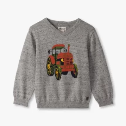 Baby & Toddler Tractor V-Neck Sweater
