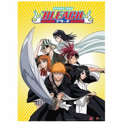 BLEACH ICHIGO TEAM WITH BYAKUYA & RENJI WALL SCROLL