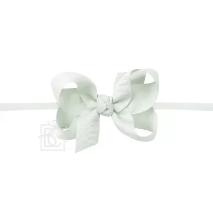 Beyond Creations - Nylon Headband Bow - Powder Mint