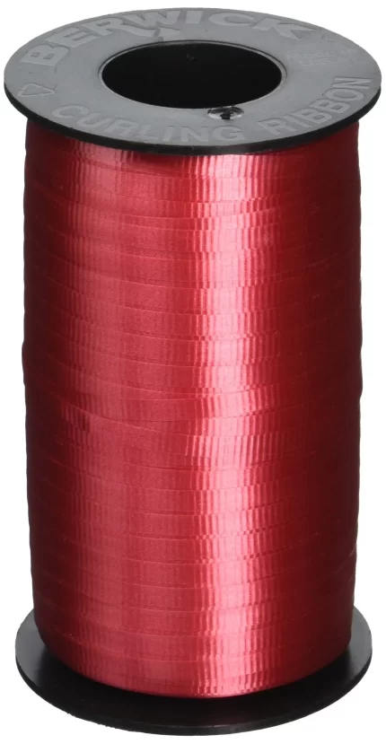 Berwick Crimped Curling Ribbon 3/16" Wide 500 Yds: Red Splendorette