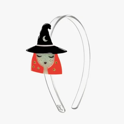 Acrylic Headband - Orange Hair Witch