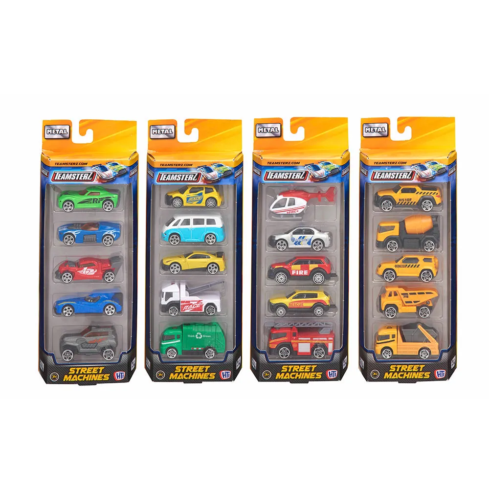 3nTEAMSTERZ-STREET-MACHINES-DIE-CAST-VEHICLES-5-PACK-ASSORTED