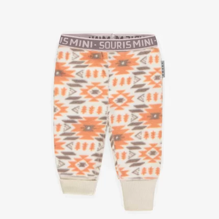 ORANGE PATTERNED POLAR PANT BABY