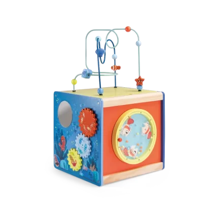 Paulie's Adventures wooden activity cube