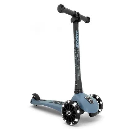 Highwaykick 3 scooter with LED - Steel Blue