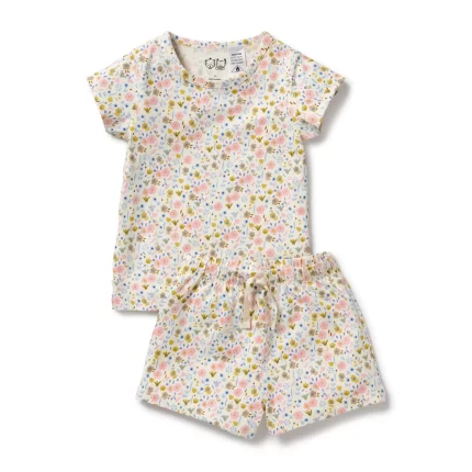 Ava Floral Organic Short Sleeve Pyjamas