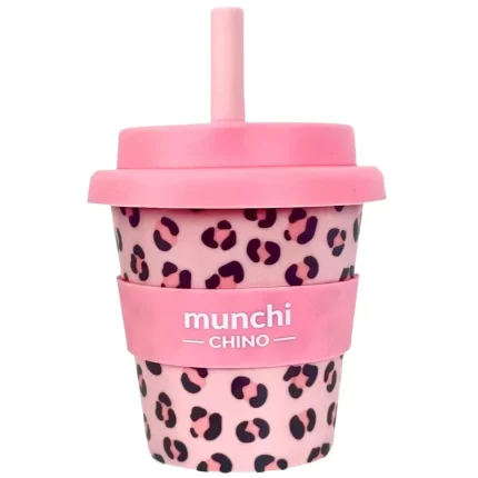 LEOPARD PRINT BABYCHINO CUP - STRAW INCLUDED