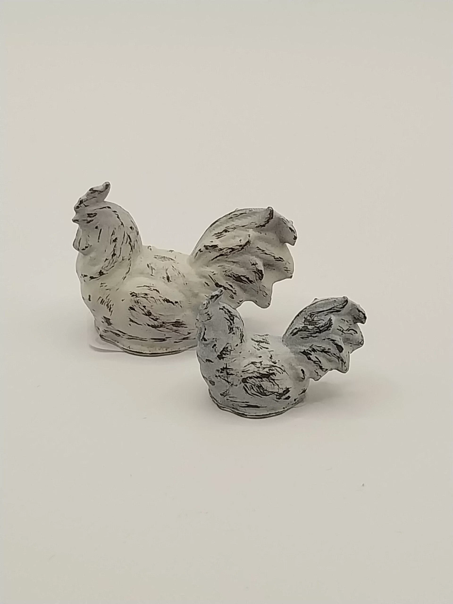 3vCountry-Primitive-Chickens-2pc-Shabby-White