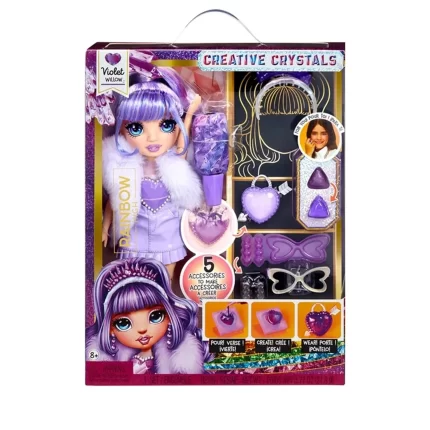 121398 Rainbow High Creative Crystals Doll - Violet
