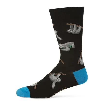 Bamboozld: Mens My Lazy Sloth Black Bamboo Sock