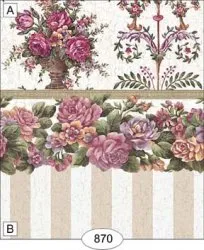 Rustic Rose White Floral Wallpaper A