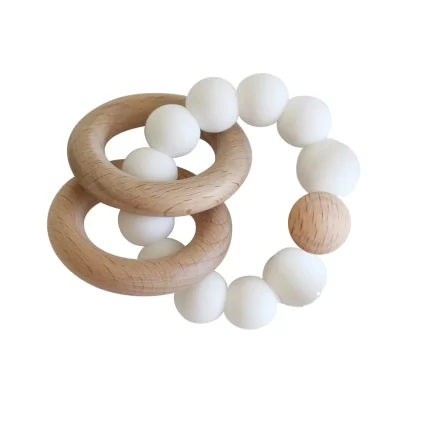 Beechwood Teether Rings - Milk
