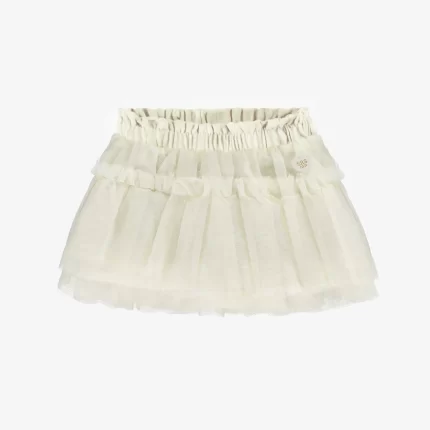 CREAM SKIRT IN TULLE OF POLYESTER BABY