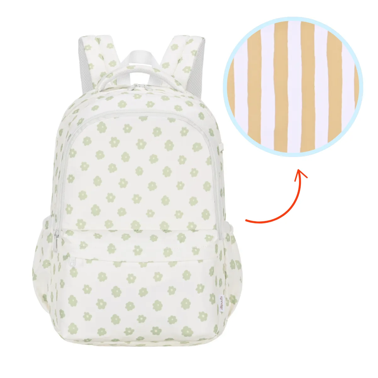 3yMustard-Stripe-Campus-School-Backpack-Kinnder